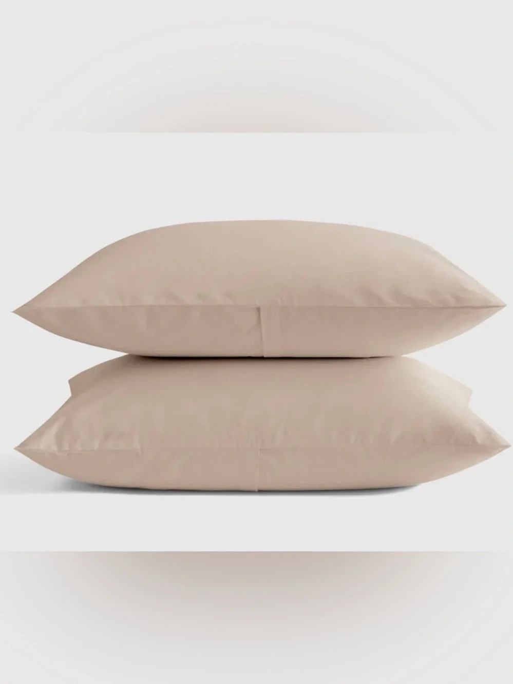 Quince Organic Brushed Cotton Sham Set, King (Toffee)